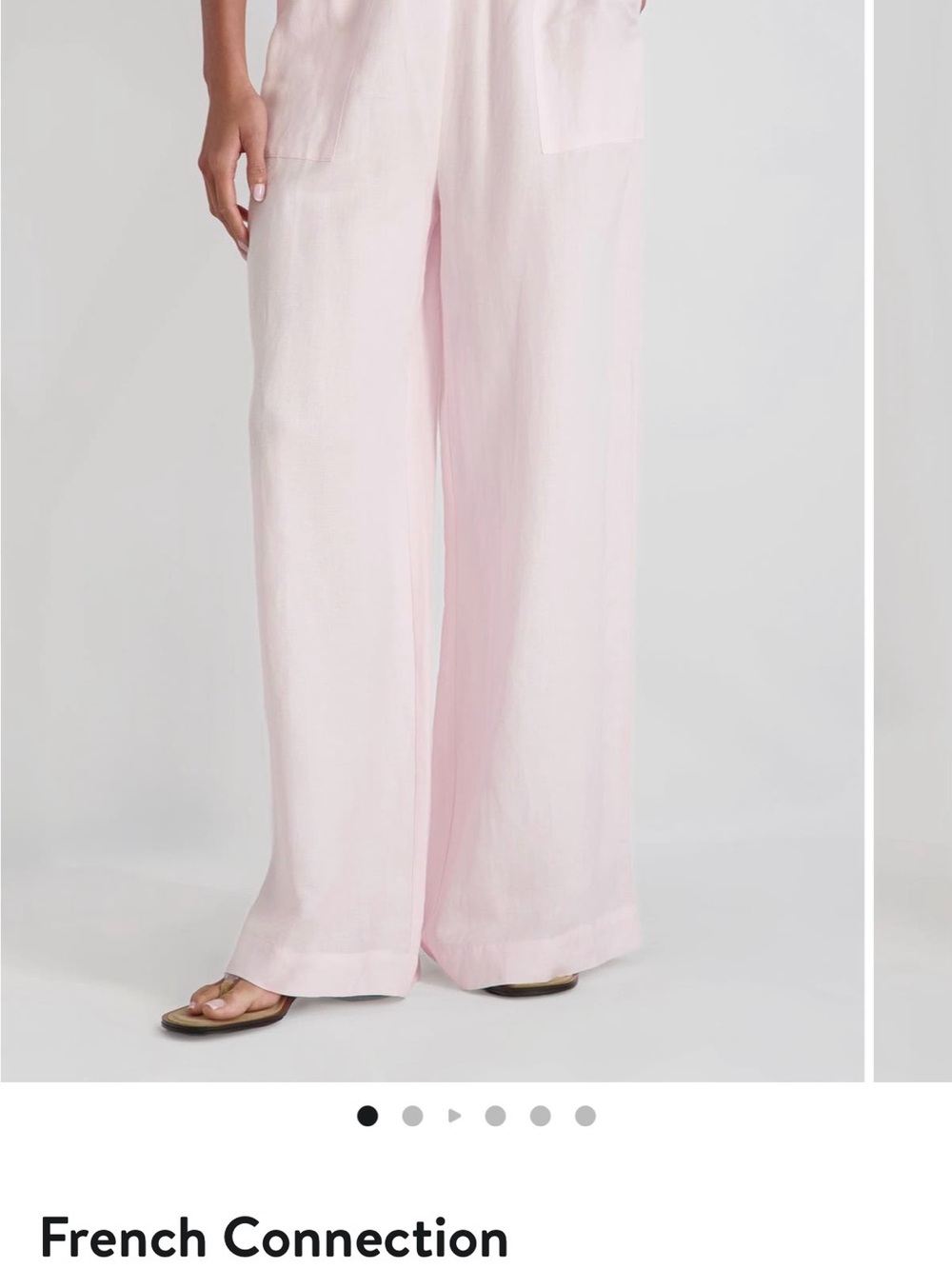 Linen lined drawstring trouser - Picture 2 of 10